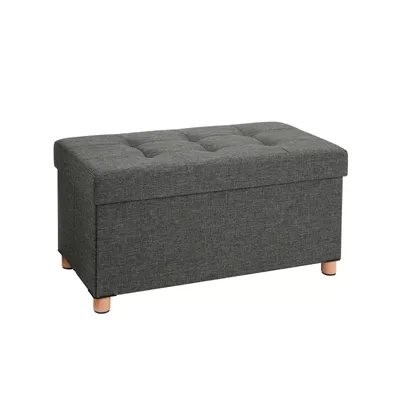 Obrázek produktu pro In And OutdoorMatch úložná lavice Marjorie - Lavice s úložným prostorem - Bed box - S víkem - Grey - 300KG