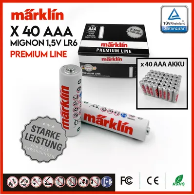 Produktbild von Batterien AAA Set 40 Stück Super Alkaline Mignon 1,5V LR03
