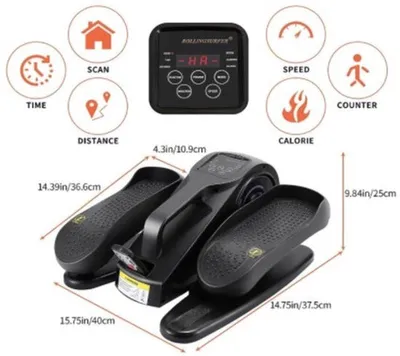 Imagen del producto de Elíptica motorizada - 50 W - 5 niveles de resistencia - Máquina de cardio para uso doméstico - Color