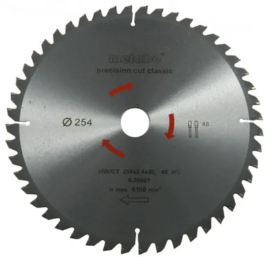 Produktbild von Metabo PrecisionCutClassic 254x 30, 48 WZ 5neg
