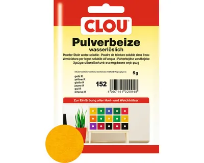 Produktbild von Clou Pulverbeize gelb R 5 g