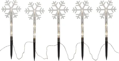 Produktbild von Star LED-Dekostab 'Wandy', 3 Schneeflocken,je 5 ww LED,