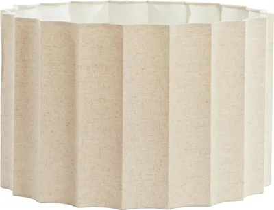 Produktbild von Light & Living - Zylinder Lampenschirm Disli - Creme - 40x40x25cm - Stoffschirm für E27