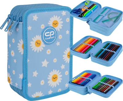Produktbild von 3-Fächer-Federmäppchen mit Zubehör Coolpack Jumper 3 Daisy Sun