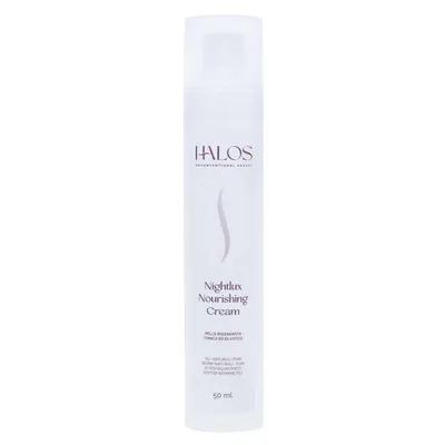 Produktbild von Halos Cosmetics - Nightlux Anti Age Nachtcreme Gesicht - Peptide Hyaluronsäure Sheabutter Arganöl Jojobaöl 50 ml