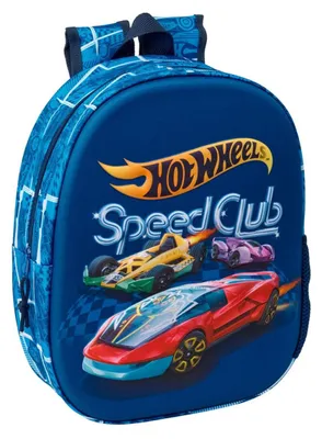 Productafbeelding van Safta Hot Wheels 3D rugzak, 8,64 liter, blauw, voor kinderen, blauw, one size