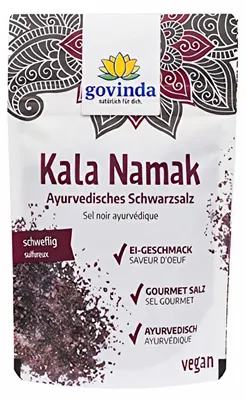 Image de Sel noir de Kala Namak (agriculture biologique), 150 g