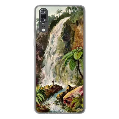 Produktbild von MuchoWow® Handyhülle Schutzhülle Hülle für Huawei P20 Wasserfall - Kunst - Alte Meister Silikon Softcase Handy Hülle - Hardcover