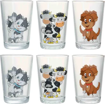 Produktbild von Ritzenhoff & Breker HOFTIERE Kinderbecher Set 6-teilig