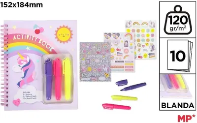 Image de Set de coloriage avec autocollants Licorne