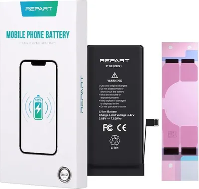 Image de Batterie REPART pour Apple iPhone SE 2022, 2018 mAh, batterie de rechange Li-Ion pour téléphone portable, batterie de smartphone, réparation
