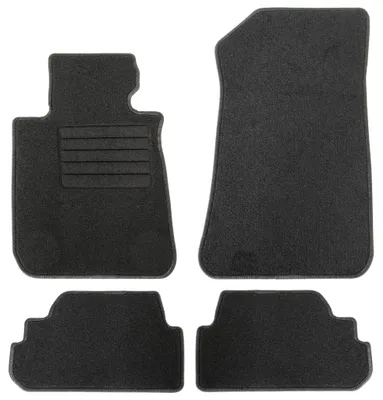 Fußmatten-Set für 1er BMW E88 Cabrio, 04/2008-01/2015, 4-teilig, Schwarz