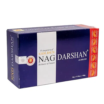 Obrázok produktu pre Kadidlo Golden Nag Darshan – 15 G