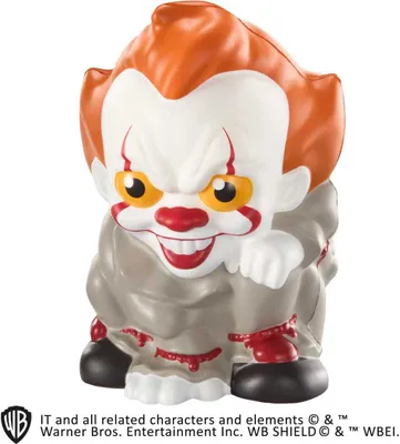 A toy figure of Pennywise the clown from Stephen King's IT.