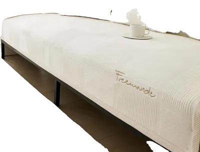 Obrázok produktu pre Plyšový poťah na pohovku, prémiový jednodielny dizajn, nenáročný na údržbu, BIELY-a, 90 × 180 cm