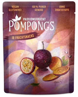 Produktbild von Pompongs Passionsfrucht Fruchtsnacks 18er