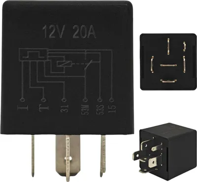 Obrázek produktu pro 6pólové relé stěračů 12 V, 20 A, kompatibilní s vozy VW