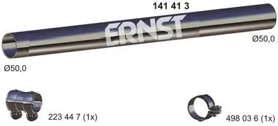 Produktbild von ERNST Abgasrohr Auspuffrohr für VW GOLF III (1H1) 141413