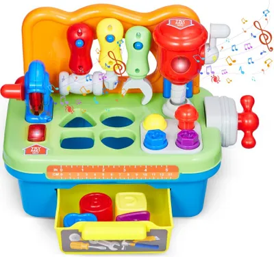 Produktbild von Motorikspielzeug Werkbank Lernspielzeug mit Musik für Kinder ab 2 Jahren