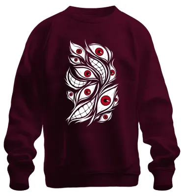 Productafbeelding van Seraphim, Bijbels correcte Japan Y2K, sweatshirt, model pullover, bordeauxrood, maat L