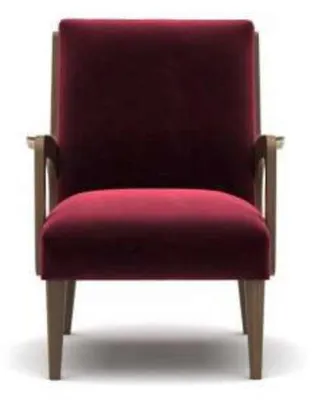 Image de Fauteuil de salon de luxe monoplace fauteuil de cocktail fauteuil de lecture tissu