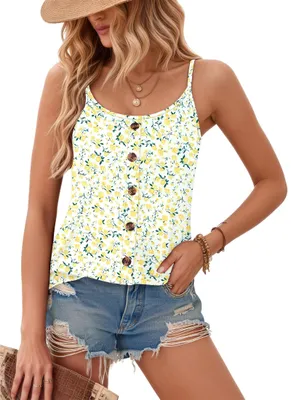 Produktbild von Solidchoice – Damen-Sommer-Tanktop mit verstellbaren Spaghetti-Trägern – Elegant und stilvoll