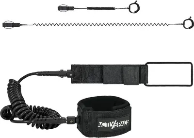 Image de Ligne de sécurité pour planche de SUP 3m Leash - noir
