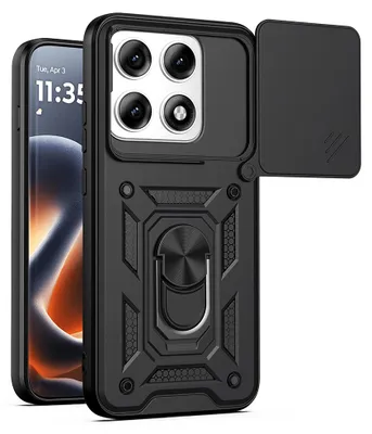 Obrázok produktu pre Techsuit – puzdro CamShield Series s posuvným krytom fotoaparátu pre telefón Motorola Edge 70 Pro – čierna farba