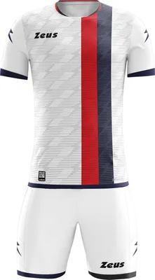 Produktbild von S/M|Zeus Icon Teamwear Set Trikot mit Shorts weiß navy