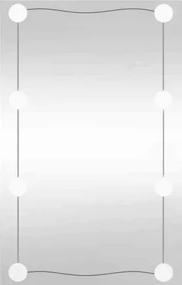 Obrázok produktu pre vidaXL Nástenné zrkadlo s LED svetlami 50x80 cm Obdĺžnikové sklo