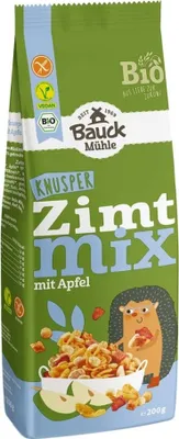 Zdjęcie produktu dla Bauckhof - Chrupiąca mieszanka cynamonowa z jabłkiem - 200g