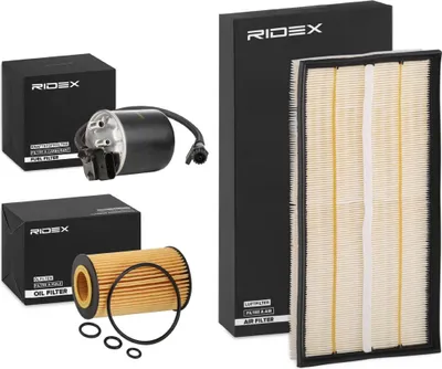 Produktbild von RIDEX Filterset Inspektionspaket Filtersatz passend für MERCEDES-BENZ VIANO (W639) VITO Bus (W639) VITO / MIXTO Kasten (W639) VITO Tourer (W447)
