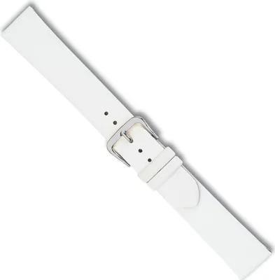 Produktbild von Uhrenarmband Kalbsleder glatt weiß ohne Naht Minott 26939S, Stegbreite:20mm