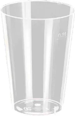 Produktbild von 1000 Trinkglas 0,2 l Polystyrol - Einweg 200 ml