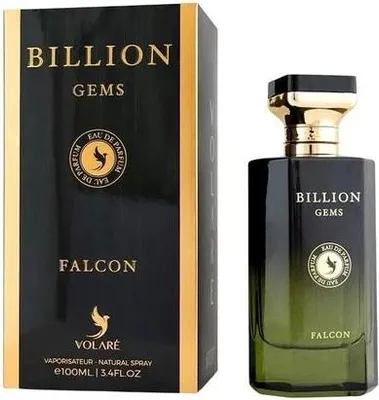 Produktbild von Volare Billion Gems Falcon Woody Black Musk Eau de Parfum 100 ml Herren – Orientalisch Würziger Oud Duft mit Safran & Moschus – Langanhaltendes Luxus Männer Parfum