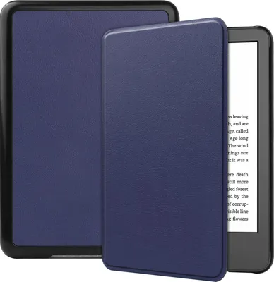 Zdjęcie produktu dla Pokrowiec ochronny na czytnik Amazon Kindle eReader 11. generacji 2022 6 cali Slim Case z funkcją podstawki i automatycznym usypianiem/budzeniem Blue