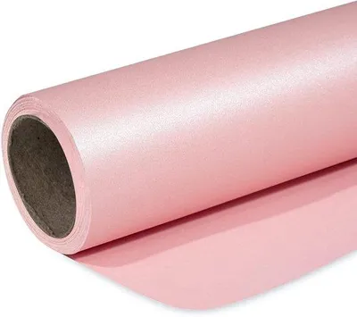 Produktbild von Rosa glänzendes Papier 432cm x 10m für Hochzeit Geburtstag Weihnachten
