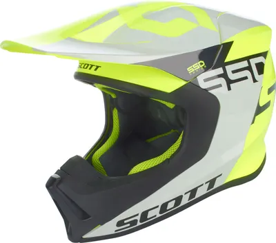 Zdjęcie produktu dla Scott 550 Woodblock grau / gelb Crosshelm S