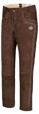 Produktbild von Lange Damenlederhose Damen Trachten Lederhose Ziegenvelour, Größe:38