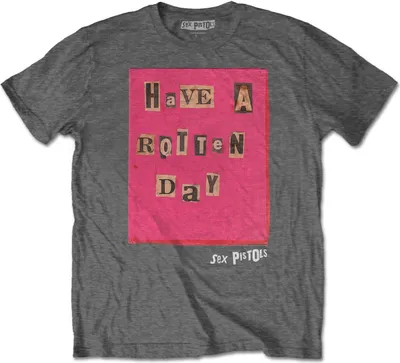 Image de Pistols - "Rotten Day" T-shirt homme/femme unie RO2375 (XXL) (Anthracite)