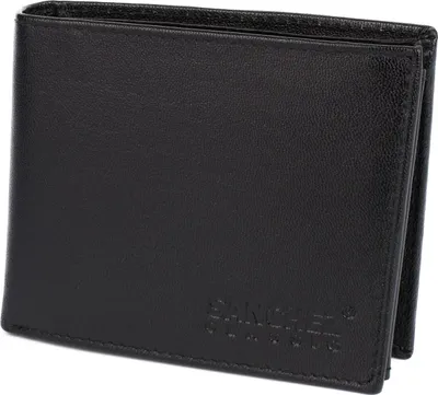 Imagen del producto de Cartera de cuero para hombre, marca Sanchez, color negro