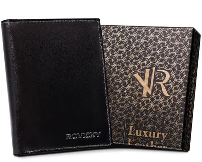 Produktbild von Rovicky Portemonnaie aus Leder für Männer Nokichi schwarz One size