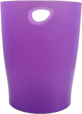 Produktbild von Exacompta 8x Papierkorb Ecobin, 15 Liter, Chromaline - Violett - 45319D