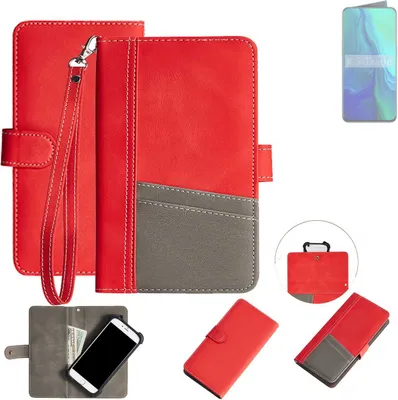 Produktbild von K-S-Trade Handy Schutzhülle für Oppo Reno Hülle Portemonnee Brieftasche Klapphülle Kartenfächer Flip Wallet Case Etui