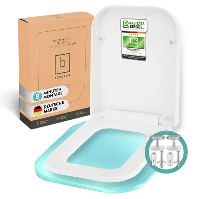 Obrázek produktu pro BENKSTEIN WC sedátko E-tvar - antibakteriální duroplast - Softclose, Quick-Release