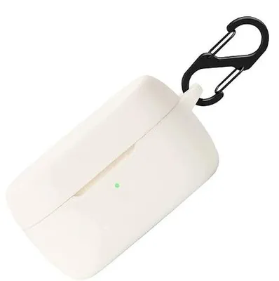 Zdjęcie produktu dla Etui silikonowe do jabra evolve 2 buds ochronne z karabińczykiem