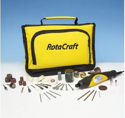 Produktbild von Rotacraft Bohr- und Fräsmaschine RC18X mit 60 Werkzeugen