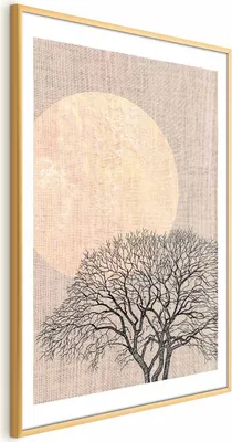 Produktbild von Posterpapier Poster - Morning Full Moon 21x30 cm Landschaften c-C-0294-ao-a