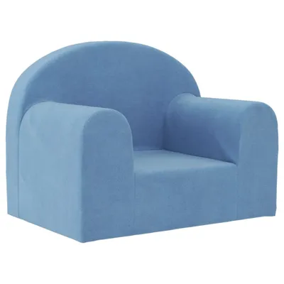 Produktbild von Kindersofa Blau Weich Plüsch