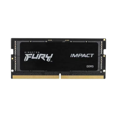 Zdjęcie produktu dla Kingston Technology FURY 64GB 4800MT/s DDR5 CL38 SODIMM (Zestaw 2) Impact, 64 GB, 2 x 32 GB, DDR5, 262-pin SO-DIMM
